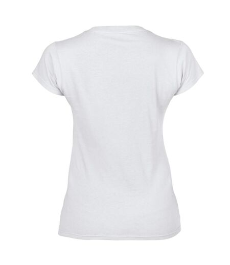 T-shirt femme blanc Gildan