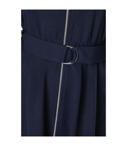 Robe mi-longue femme bleu marine Principles