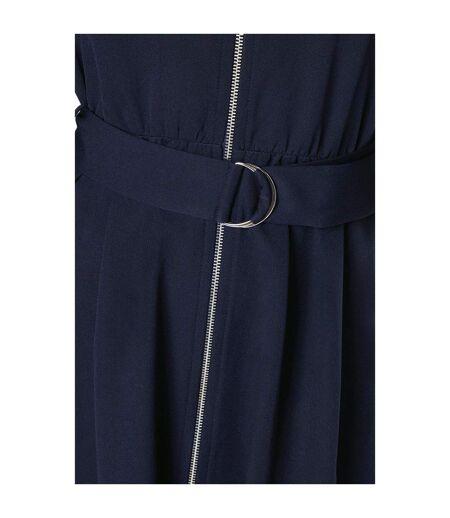 Robe mi-longue femme bleu marine Principles