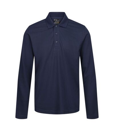 Regatta Mens Pro Long-Sleeved Polo Shirt (Navy) - UTRG9339