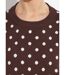 Pull à pois col rond, maille jacquard-4