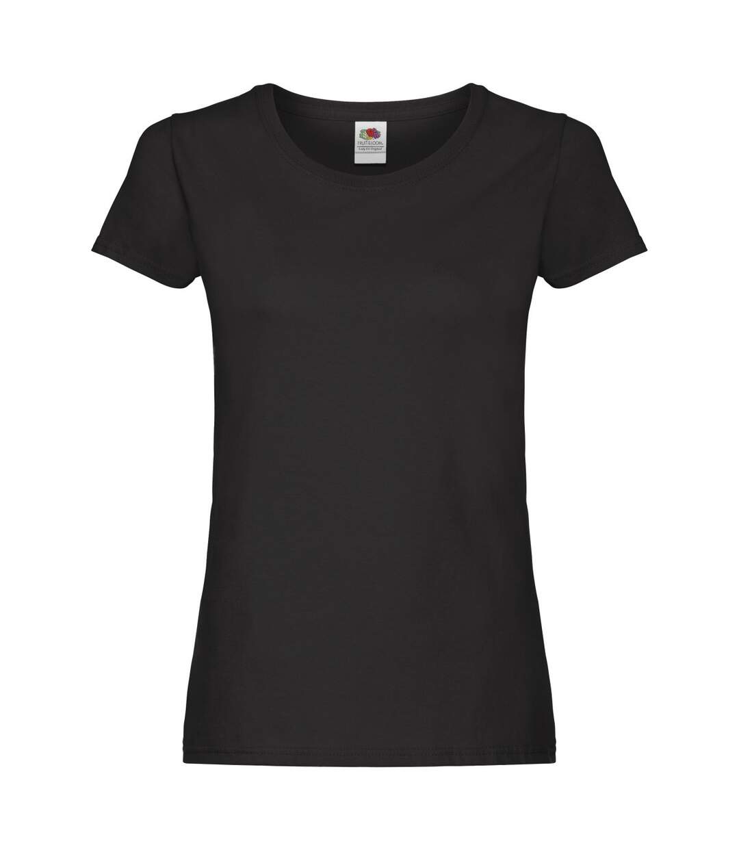 T-shirt original femme noir Fruit of the Loom-1