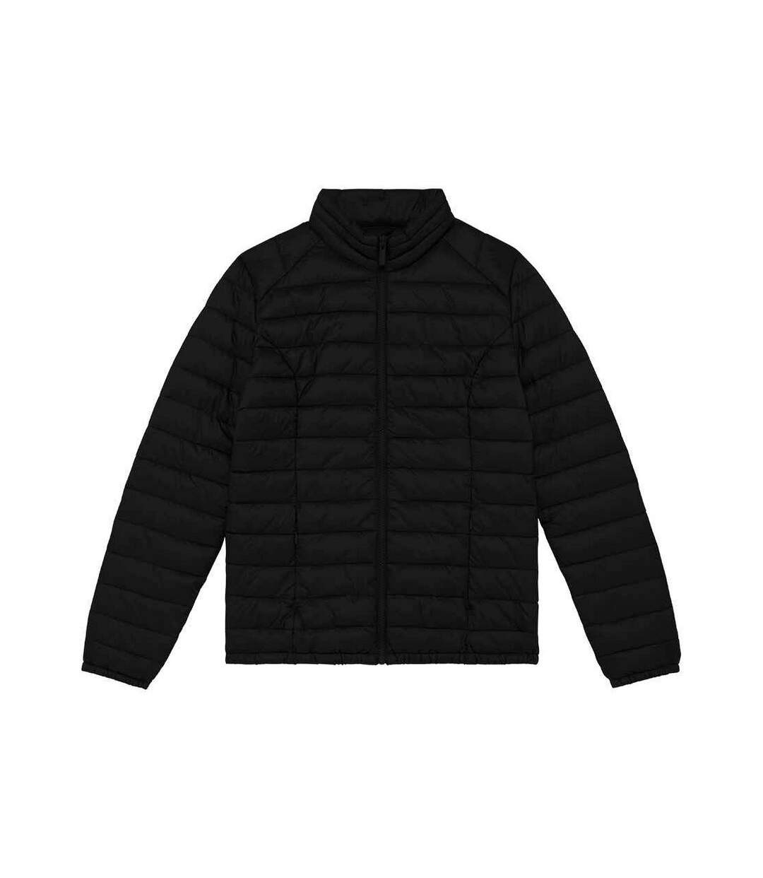 Womens/ladies light recycled padded jacket black Native Spirit