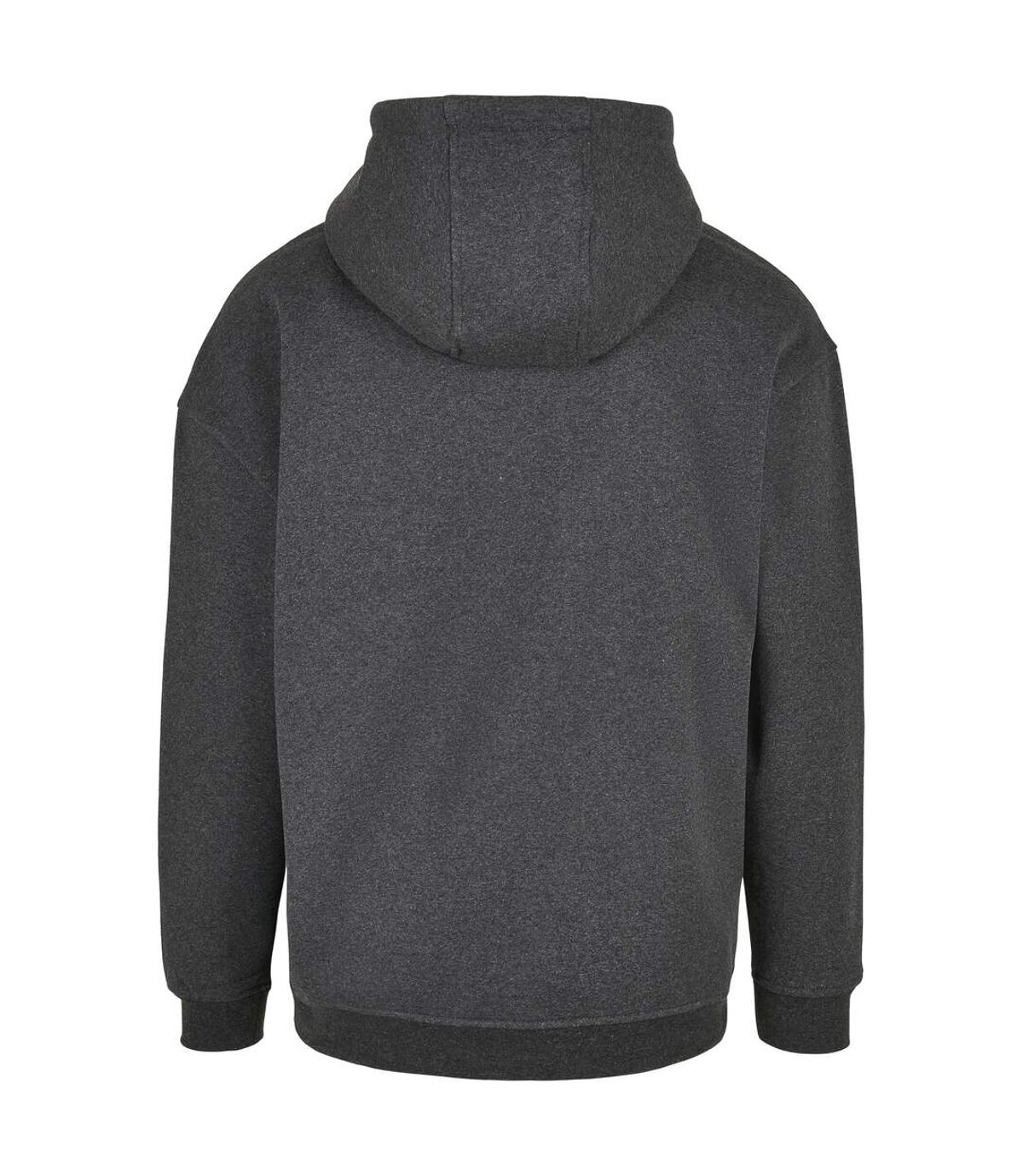 Build Your Brand Mens Basic Oversized Hoodie (Charcoal)