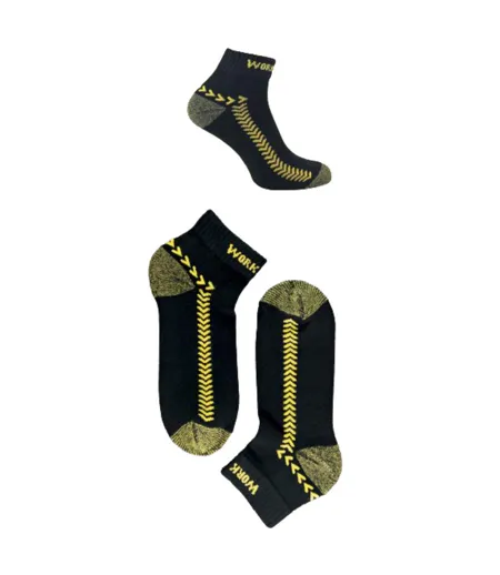 6 Paires Chaussettes de Travail Homme Coton Basses