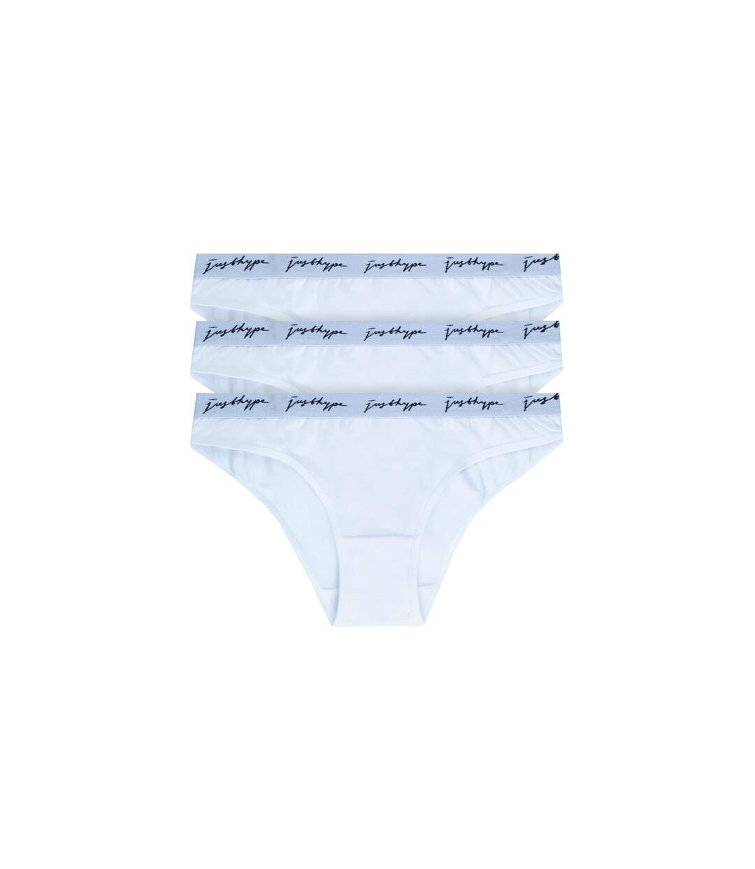 Hype Womens/Ladies Hipster Briefs (Pack of 3) (White)