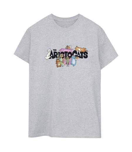 Disney - T-shirt ARISTOCATS LOGO - Femme (Gris chiné) - UTBI18159