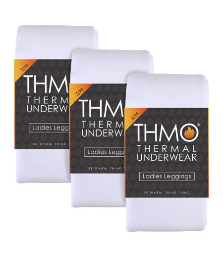 THMO - Lot de 3 leggings thermiques pour femme pour l'hiver