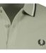 Polo Motif/style Col À Double Rayure Homme Bleu Clair Bleu Clair Fred Perry-2