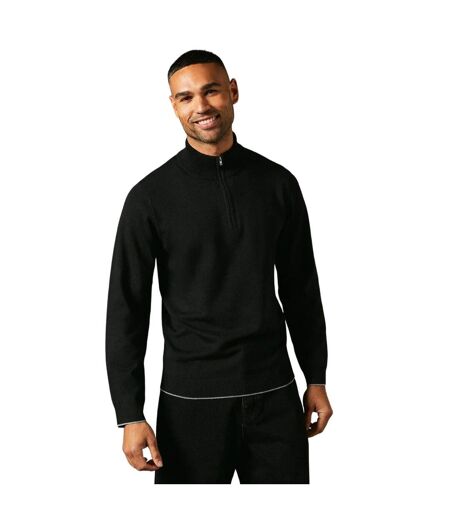 Pull en tricot à fermeture éclair pour hommes noir Burton Burton