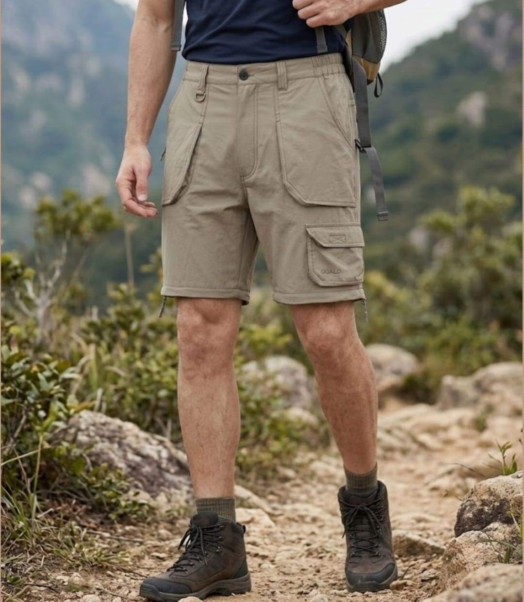 OGALO TANGER — Pantalon de randonnée marron : le 2-en-1 ultra-résistant-5