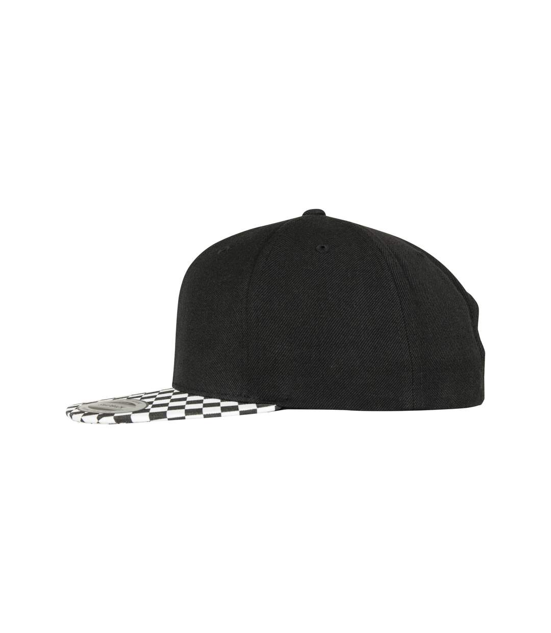 By yupoong checkerboard snapback cap black/white Flexfit-3