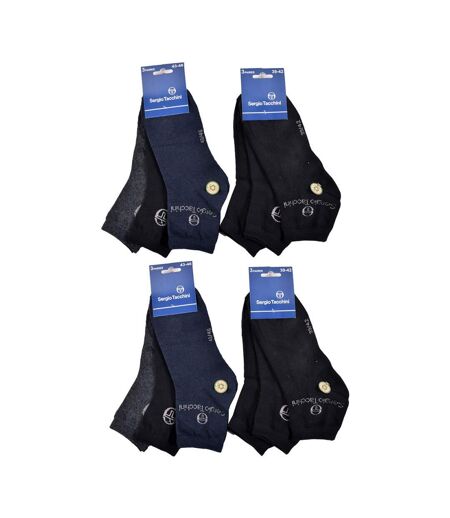 Chaussettes Homme VILLE SERGIO TACCHINI Lot de 12 QUARTER - Pack de 12