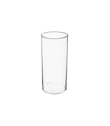 Vase Cylindrique en Verre 30cm Transparent