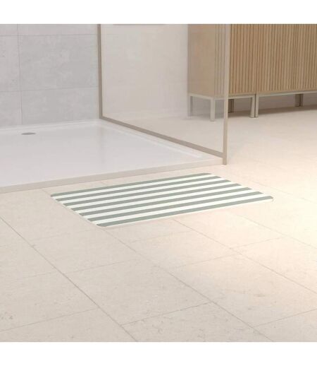 Tapis de Bain en Diatomite Strio 39x60cm Vert Céladon