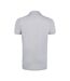 Mens prime pique plain short sleeve polo shirt pure grey SOLS