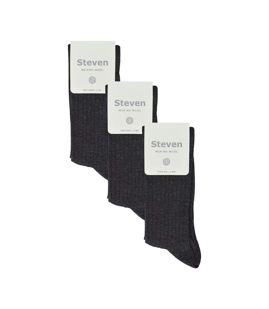 Steven - 3 Paires Femme Chaussettes Laine Merinos Tricoté Chaudes Randonnée-2