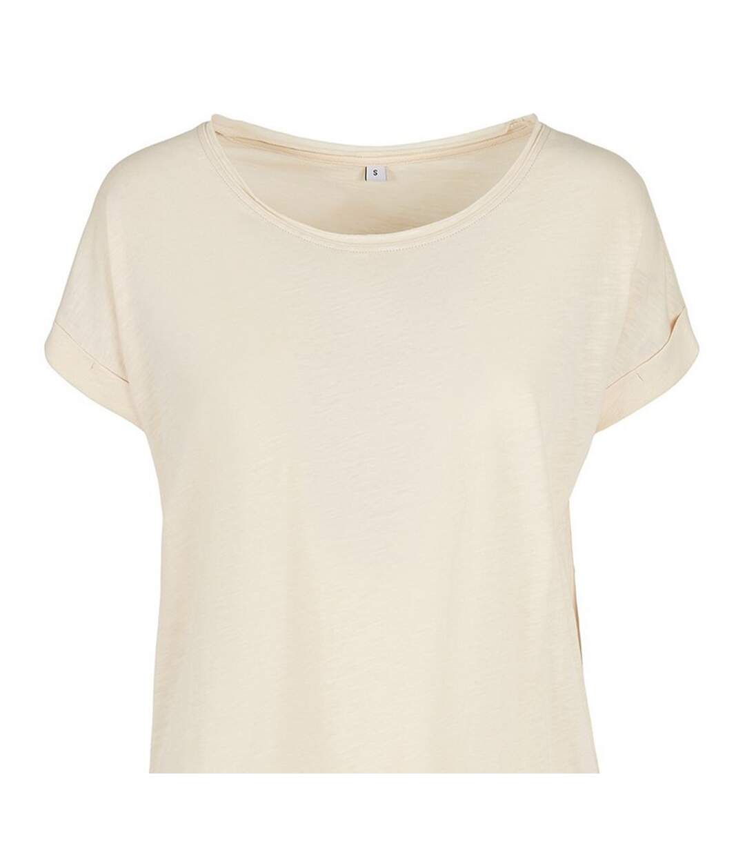 T-shirt Femme Sable Blanc Build Your Brand-2