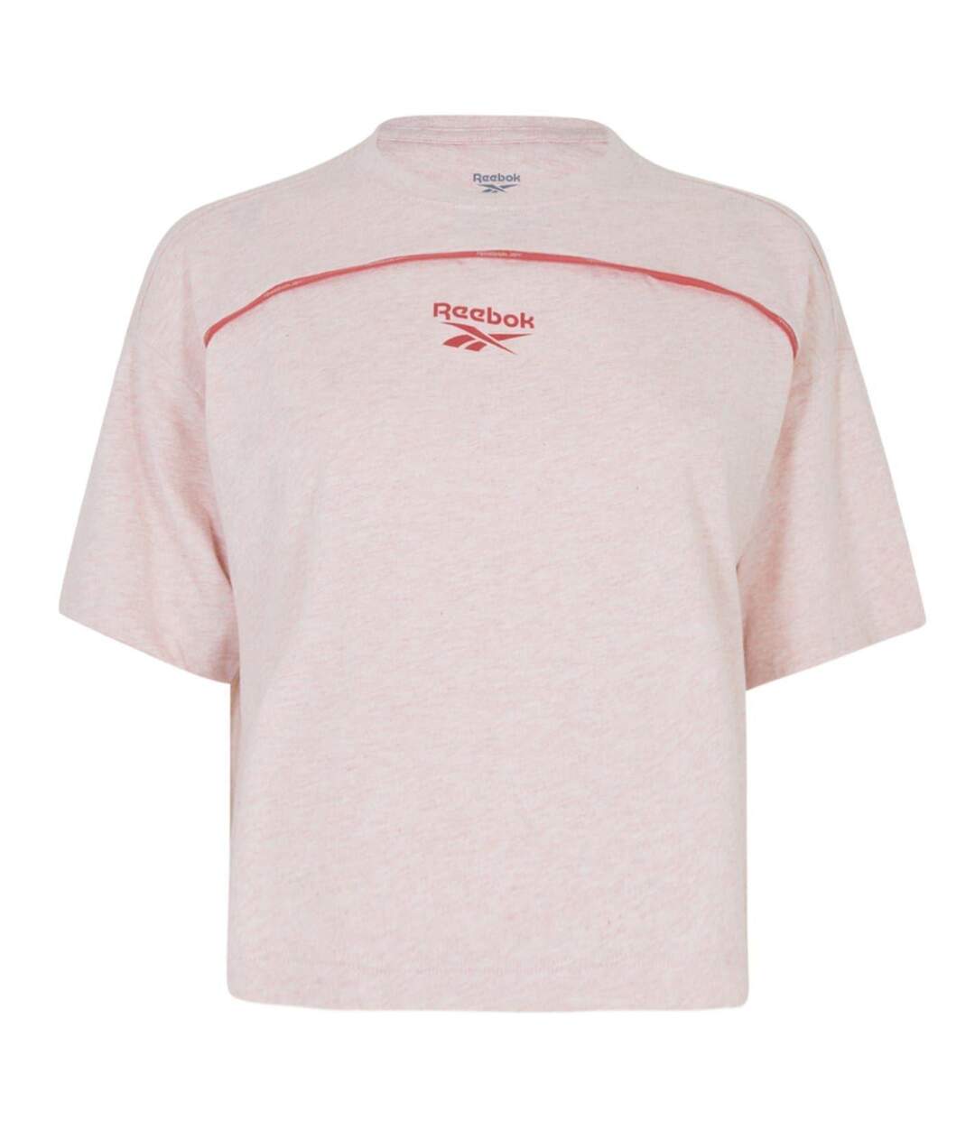 T-shirt Motif/style Passepoil Contrasté Barbie Femme Écru Chiné Reebok-1