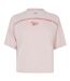 T-shirt Motif/style Passepoil Contrasté Barbie Femme Écru Chiné Reebok-1