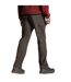 Pantalon Uni À Taille Mi-haute Brisk Pro Homme Kaki Sombre Craghoppers-3