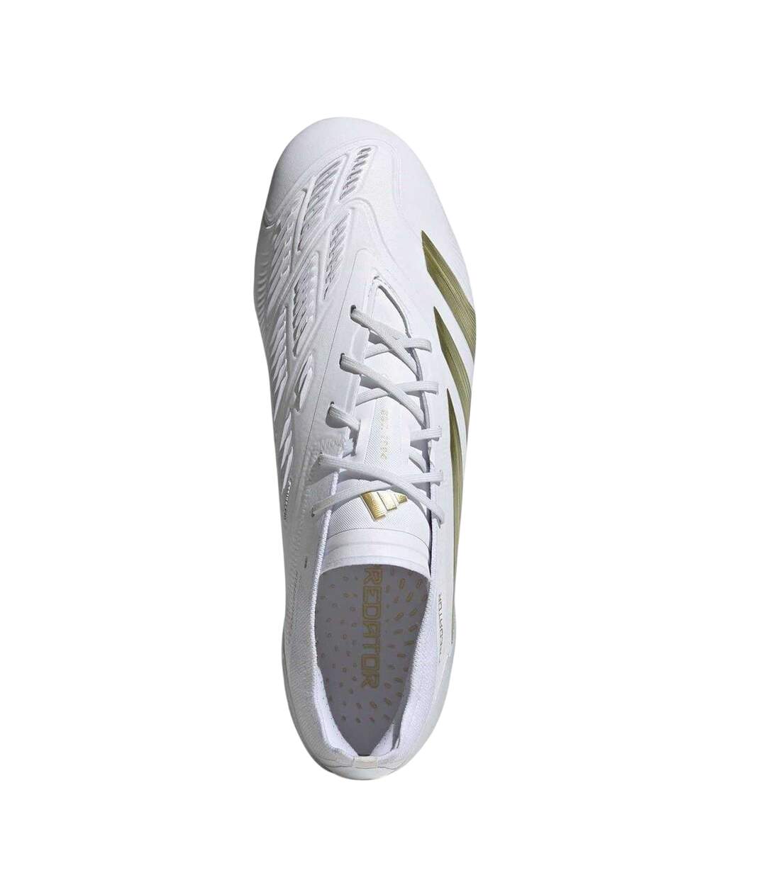 Mens Predator Elite Firm Ground Football Boots White Gold Adidas-4