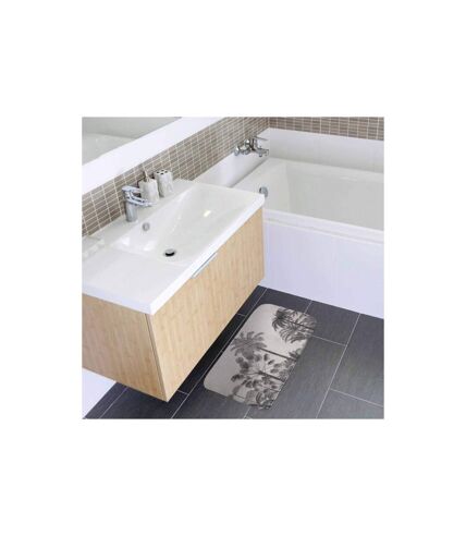 Tapis de Bain Imprimé Cocoty 45x75cm Noir & Blanc