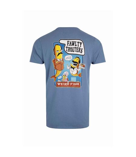 T-shirt fawlty trouters homme bleu Weird Fish