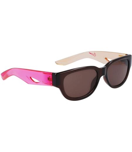 Lunettes De Soleil Motif/style Rectangle Taille Unique Beige Foncé Mauve Nike