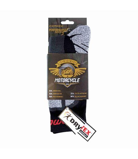 1 Pack Mens Thick Motorbike Moisture Wicking Dri-Tech Socks