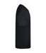 T-shirt Manches Courtes Homme Noir Casual-4