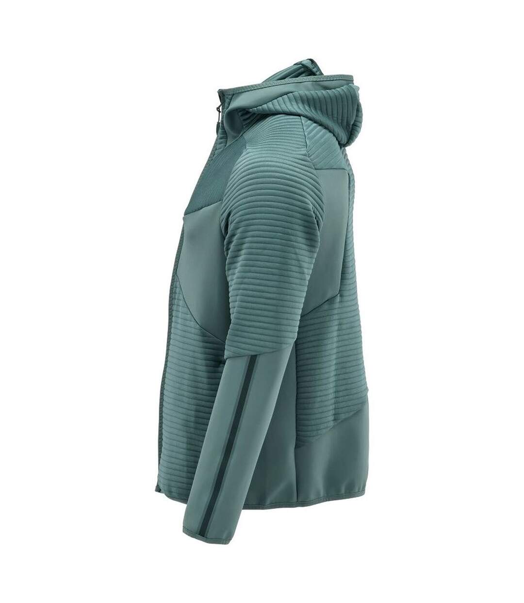 Mens Customised Hooded Fleece Jacket Light Forest Green Mascot-4
