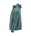 Mens Customised Hooded Fleece Jacket Light Forest Green Mascot-4
