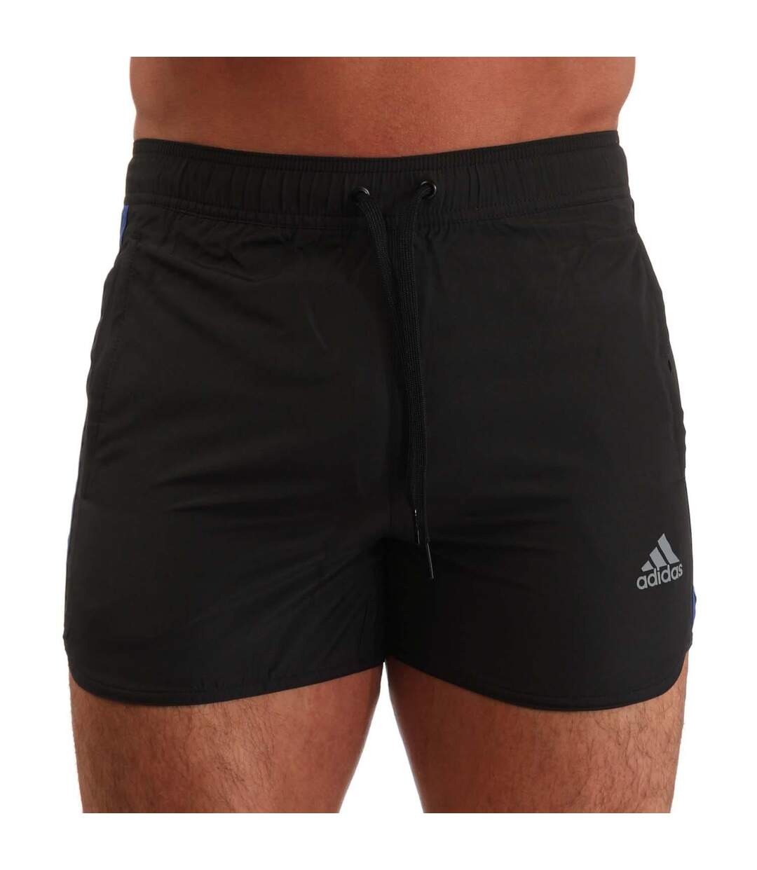 Short de bain split homme noir Adidas-1