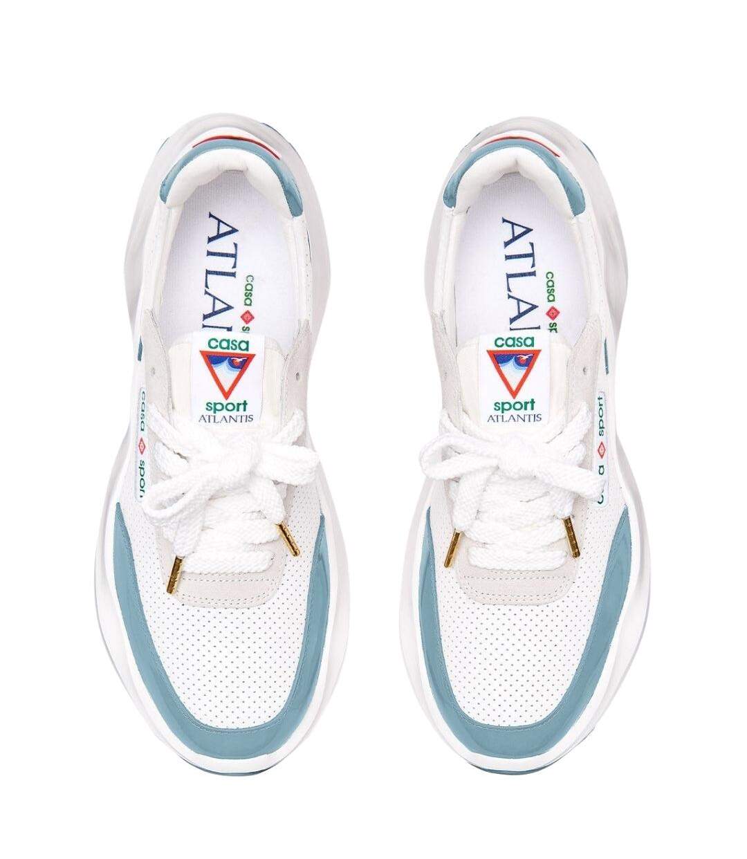 Mens Atlantis Casual Trainers White Light Blue Casablanca-3
