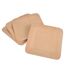 Lot de 4 Assiettes Carrées Bambou 18cm Naturel-1