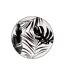 Lot de 6 Assiettes Plates Palme 26cm Noir-1