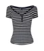 T-shirt Motif/style À Rayures Femme Bleu Marine Blanc Tommy Jeans-2