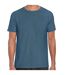 Mens short sleeve soft-style t-shirt indigo blue Gildan