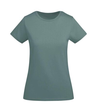 Womens/ladies Breda Short-sleeved T-shirt Calm Blue Roly