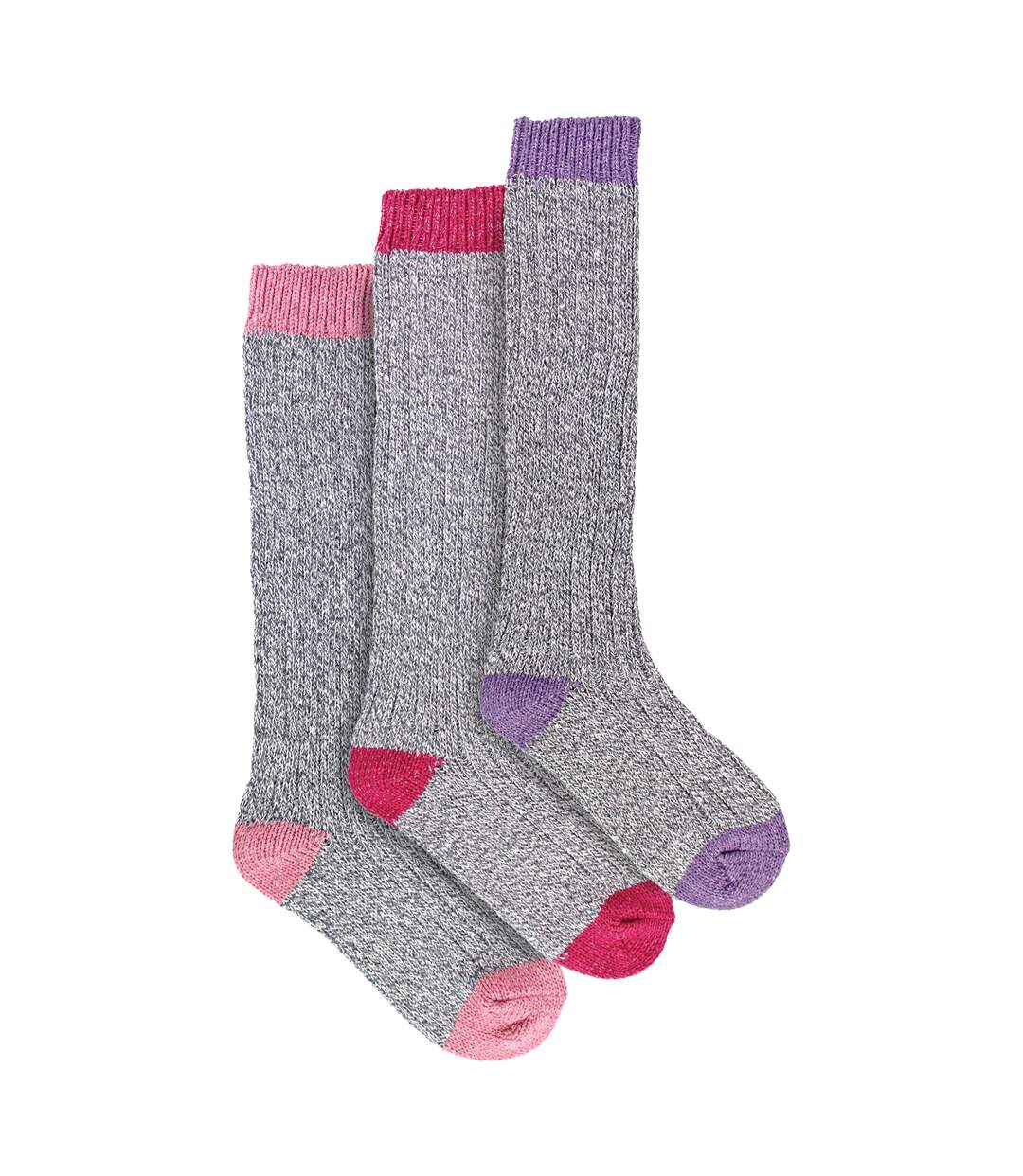 Sock Snob - 3 paires de chaussettes femme extra longues en laine douce et chaude-4