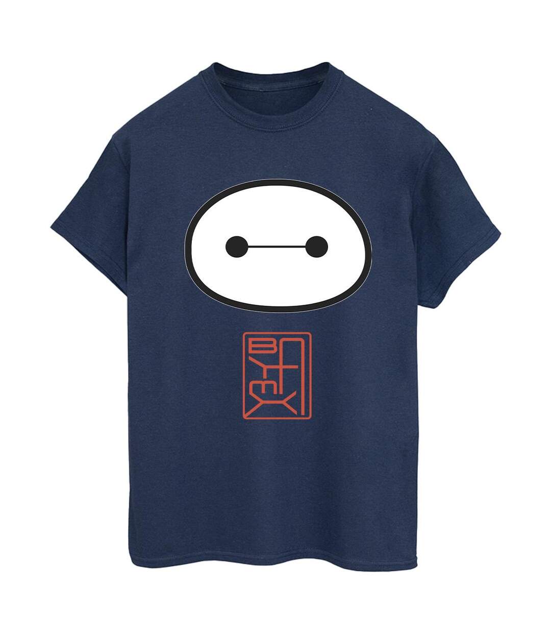 Disney - T-shirt BIG HERO BAYMAX ICON - Femme (Bleu marine) - UTBI15584-1