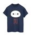 Disney - T-shirt BIG HERO BAYMAX ICON - Femme (Bleu marine) - UTBI15584-1