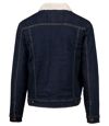 Veste jean doublée sherpa - K6138 - bleu denim - homme