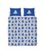 Controller Buttons Reversible Duvet Set White Blue Playstation-2