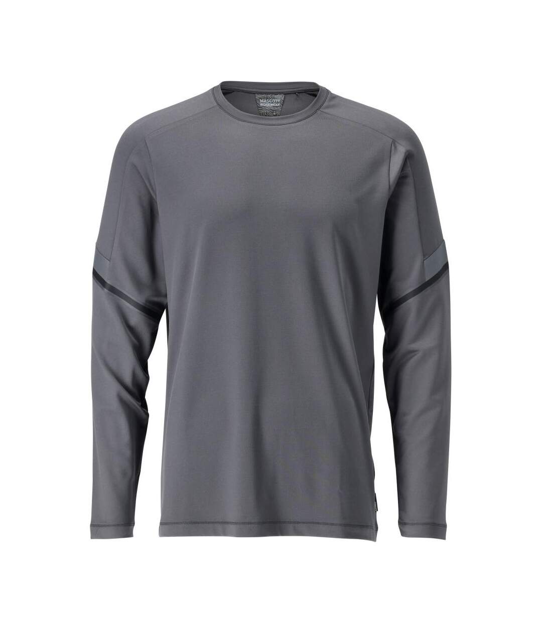 T-shirt Manches Longues Customised Homme Gris Pierre Mascot-1