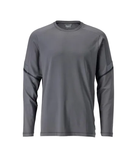 T-shirt Manches Longues Customised Homme Gris Pierre Mascot