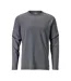 T-shirt Manches Longues Customised Homme Gris Pierre Mascot-1