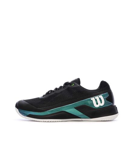 Baskets noires/turquoises homme wilson rush