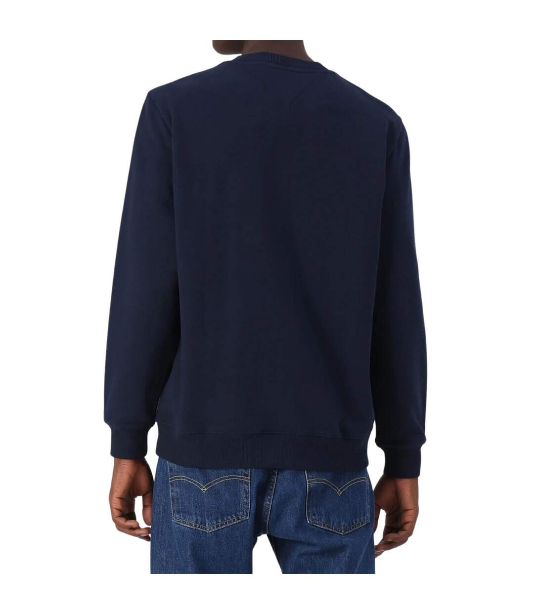 Sweat Motif/style Logo Rectangulaire Homme Bleu Marine Tommy Jeans-3